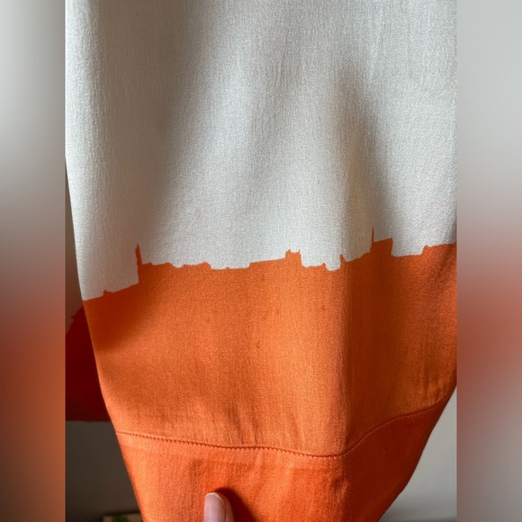 BCBGMAXZARIA 100 % Silk Colorful Women's Top Small - Picture 9 of 10